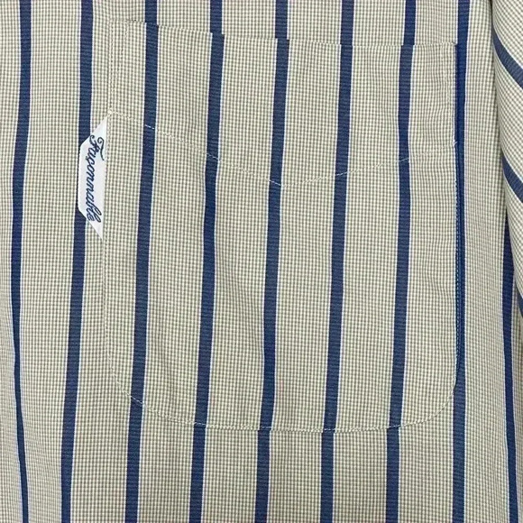 Faconnable Men’s Classic Club Fit Striped Shirt Size Large - Picture 3 of 6